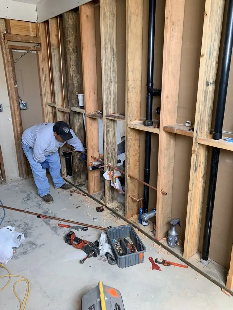 Commercial rough-in plumbing for Water Heater Replacement in Green Lane